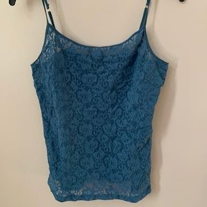 Prussian Blue Laced Camisole